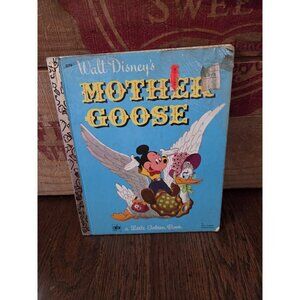 1974 19th Printing - Walt Disney MOTHER GOOSE LITTLE GOLDEN BOOK -